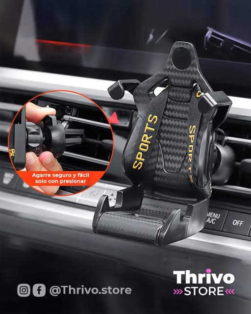 Soporte de teléfono para carro, estilo butaca racing