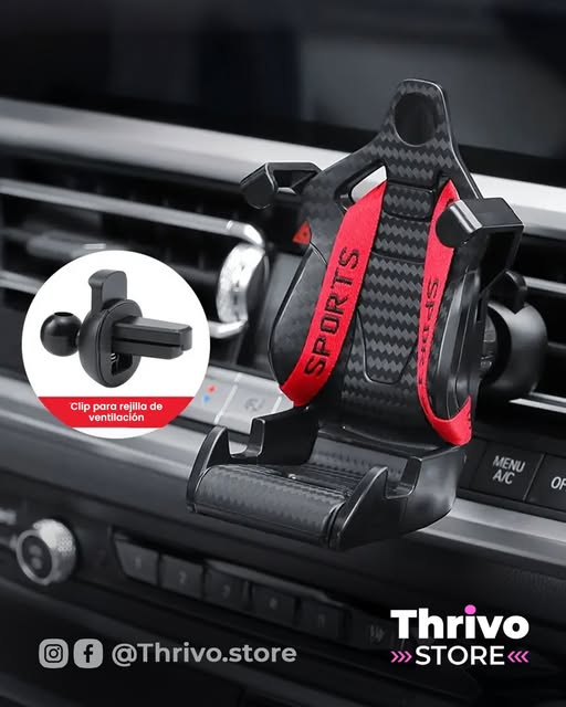 Soporte de teléfono para carro, estilo butaca racing