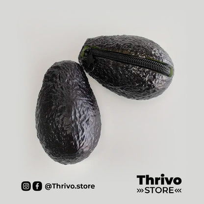 Monedero en forma de aguacate