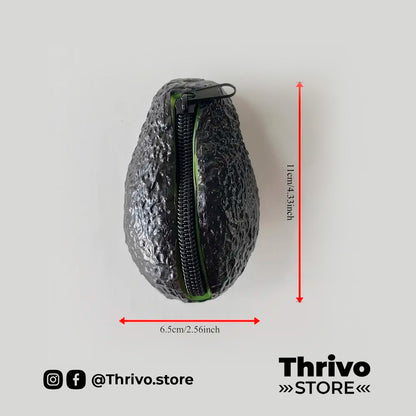 Monedero en forma de aguacate