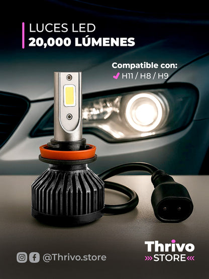 Luces LED 20,000 lúmenes para carro