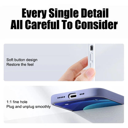 Funda de Silicona Líquida para iPhone – Compatible con iPhone 15, 14, 13, 12, Pro Max