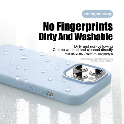 Funda de Silicona Líquida para iPhone – Compatible con iPhone 15, 14, 13, 12, Pro Max