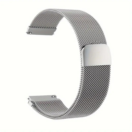 Correa de acero inoxidable con cierre magnético, 22mm para Galaxy Watch / Huawei /  Amazfit